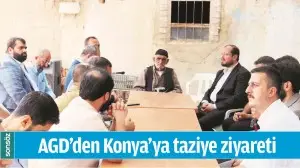AGD&rsquo;DEN KONYA&rsquo;YA TAZİYE ZİYARETİ