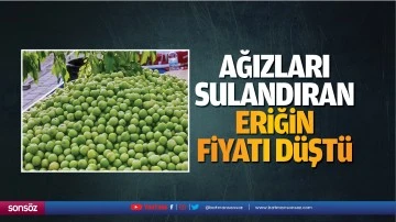 Ağızları sulandıran eriğin fiyatı d&uuml;şt&uuml;