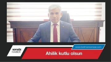 Ahilik kutlu olsun