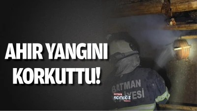 Ahır yangını korkuttu!