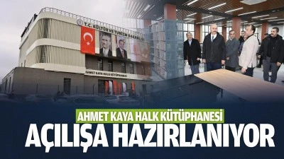 Ahmet Kaya Halk K&uuml;t&uuml;phanesi a&ccedil;ılışa hazırlanıyor