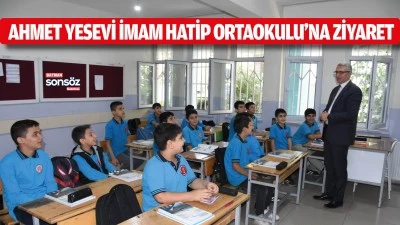 Ahmet Yesevi İmam Hatip Ortaokulu&rsquo;na ziyaret