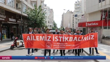 Aile Haftası kapsamında y&uuml;r&uuml;y&uuml;ş d&uuml;zenlendi