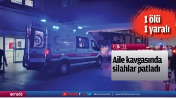 Aile kavgasında silahlar patladı