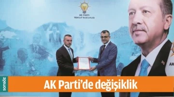 AK Parti&rsquo;de değişiklik