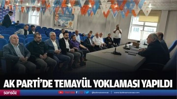 AK Parti&rsquo;de temay&uuml;l yoklaması yapıldı