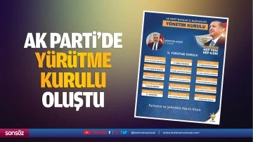 AK Parti&rsquo;de y&uuml;r&uuml;tme kurulu oluştu
