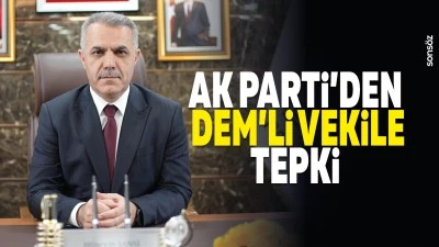 AK Parti&rsquo;den DEM&rsquo;li Vekile tepki