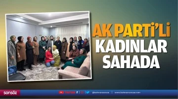 AK Parti&rsquo;li kadınlar sahada