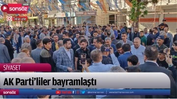 AK Parti&rsquo;liler bayramlaştı;