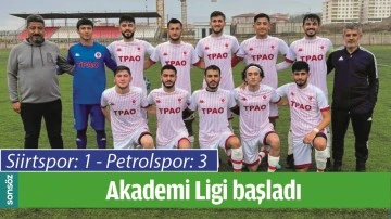 AKADEMİ LİGİ BAŞLADI