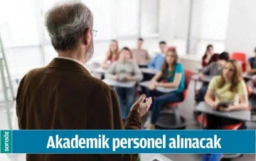 AKADEMİK PERSONEL ALINACAK