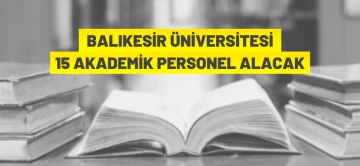 AKADEMİK PERSONEL ALINACAK 
