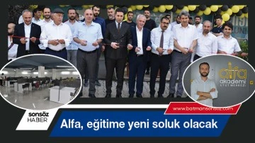 Alfa, eğitime yeni soluk olacak
