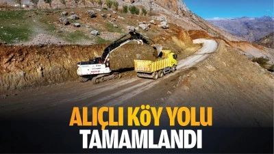 Alı&ccedil;lı K&ouml;y yolu tamamlandı