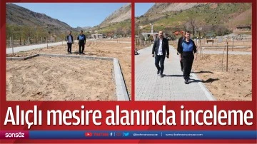 Alı&ccedil;lı mesire alanında inceleme