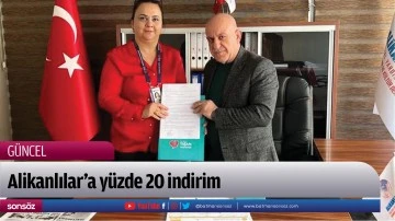 Alikanlılar&rsquo;a y&uuml;zde 20 indirim