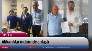 Alikanlılar indirimde anlaştı