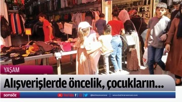 Alışverişlerde &ouml;ncelik, &ccedil;ocukların&hellip;