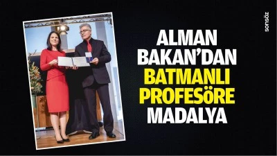 Alman Bakan&rsquo;dan Batmanlı Profes&ouml;re madalya&hellip;