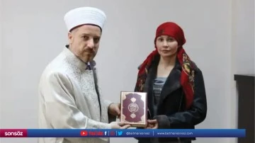 Alman kadın evlenmek i&ccedil;in geldiği Mardin'de M&uuml;sl&uuml;man oldu