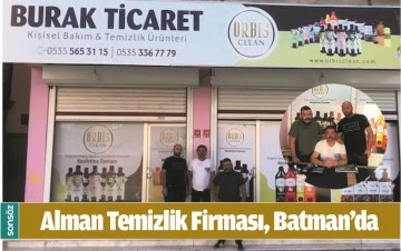 ALMAN TEMİZLİK FİRMASI, BATMAN&rsquo;DA