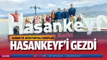 Alman ve Avusturyalı gruplar, Hasankeyf'i gezdi