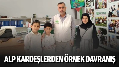 Alp kardeşlerden &ouml;rnek davranış