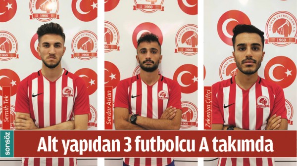 ALT YAPIDAN 3 FUTBOLCU A TAKIMDA 