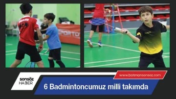 Altı Badmintoncumuz milli takımda 