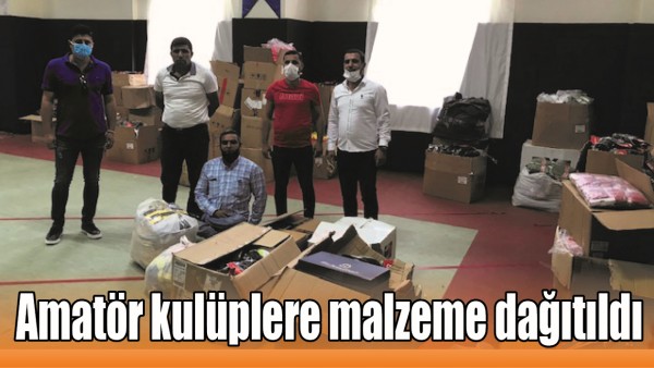 AMAT&Ouml;R KUL&Uuml;PLERE MALZEME DAĞITILDI