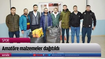 Amat&ouml;re malzemeler dağıtıldı
