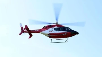 Ambulans helikopter Demhat için havalandı