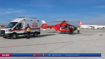 Ambulans helikopter hastaların imdadına yetişiyor