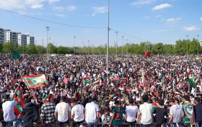 Amed Sportif Faaliyetler'in S&uuml;per Lig'e y&uuml;kselmesi kentte coşkuyla kutlandı