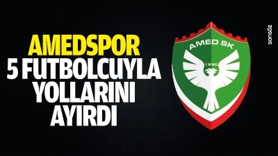 Amedspor 5 futbolcuyla yollarını ayırdı