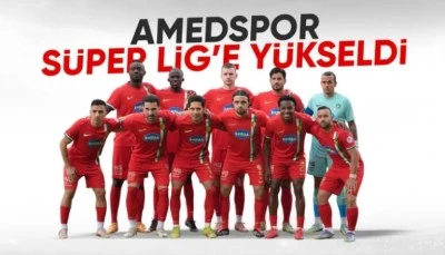 Amedspor S&uuml;per Lig'e y&uuml;kseldi