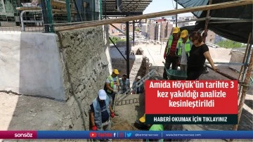 Amida H&ouml;y&uuml;k'&uuml;n tarihte 3 kez yakıldığı analizle kesinleştirildi