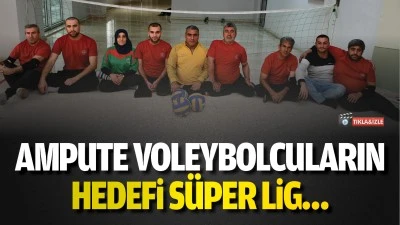 Ampute voleybolcuların hedefi s&uuml;per lig&hellip;