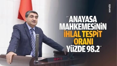 &ldquo;Anayasa Mahkemesinin ihlal tespit oranı y&uuml;zde 98.2&rdquo;
