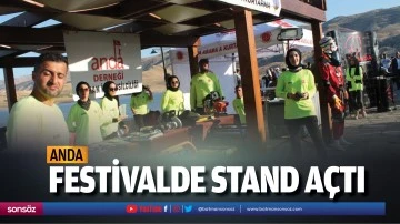 ANDA, festivalde stand a&ccedil;tı