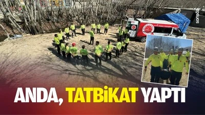 ANDA, tatbikat yaptı