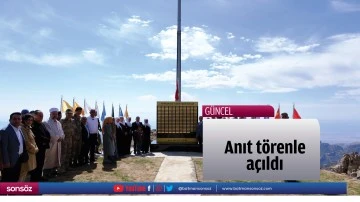 Anıt t&ouml;renle a&ccedil;ıldı
