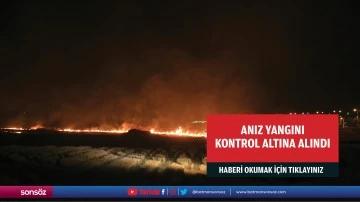 Anız yangını kontrol altına alındı
