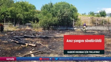 Anız yangını s&ouml;nd&uuml;r&uuml;ld&uuml;