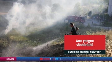 Anız yangını s&ouml;nd&uuml;r&uuml;ld&uuml;