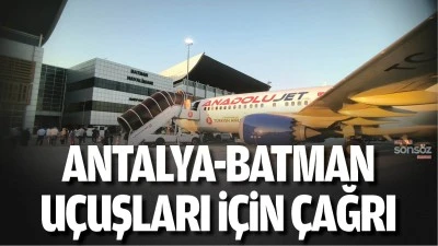 Antalya-Batman u&ccedil;uşları i&ccedil;in &ccedil;ağrı