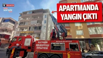 Apartmanda yangın &ccedil;ıktı