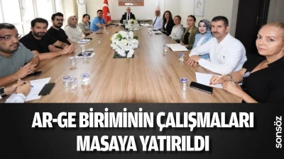 AR-GE biriminin &ccedil;alışmaları masaya yatırıldı