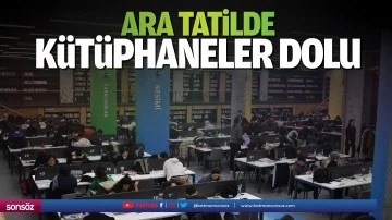 Ara tatilde k&uuml;t&uuml;phaneler dolu